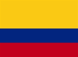 [ai] The national flag of Colombia featuring three horizontal stripes: a wide yellow top stripe, a blue middle stripe, and a red bottom stripe.